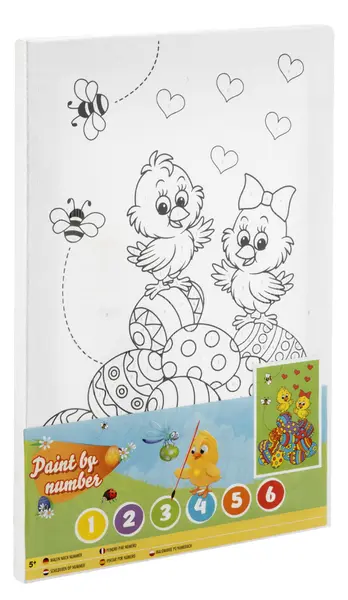 Tablou pictura pe numere - Puisori de Paste