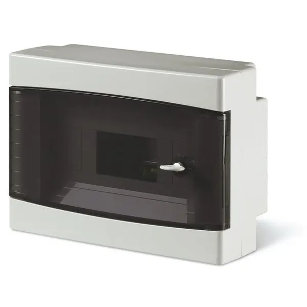 Tablou PT 8M, Scame 673.2008, IP40, montare aplicata,8 module, 254x190x108mm GRI
