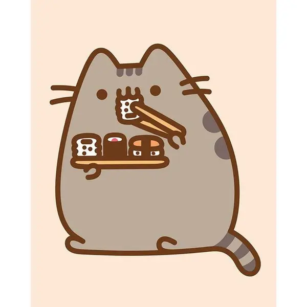 Tablou - Pusheen - Sushi | Grupo Erik