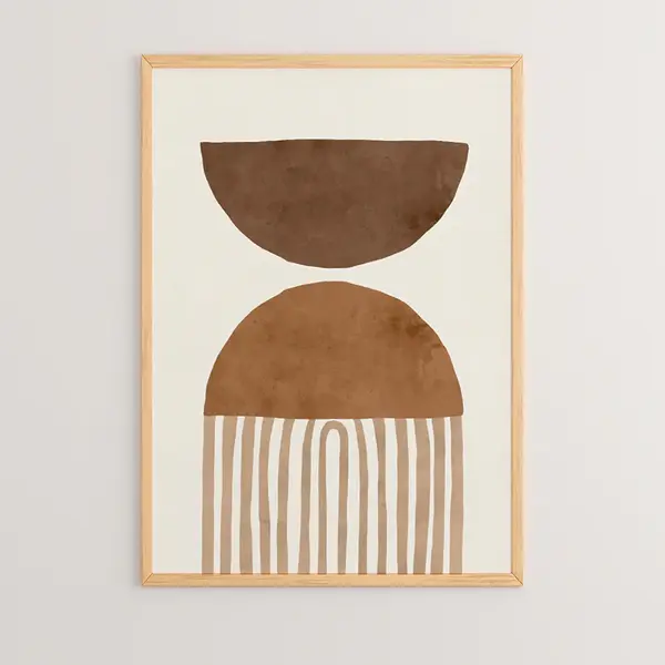 Tablou Serby, Pânză cu Ramă, Multicolor, 33x48 cm