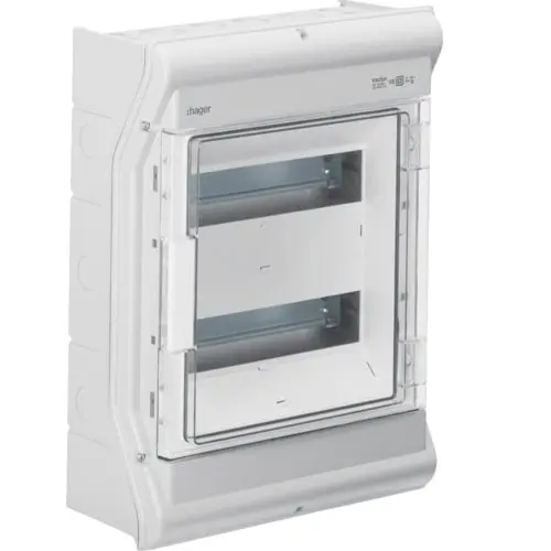 Tablou Vector 24M IP54/65 aparent, protectie UV Hager VE212PN