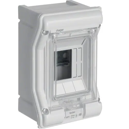 Tablou Vector 3 module IP54/65 aparent, 1000V AC/DC Hager VE103L