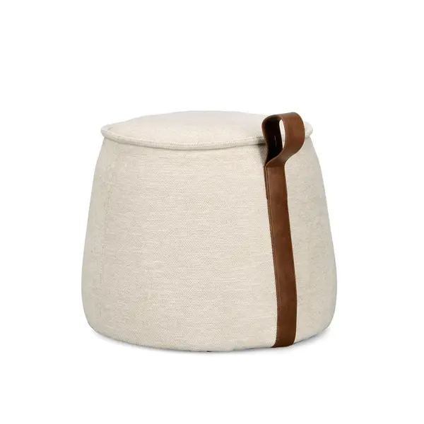 Taburet ANILA NATURAL Ø50 CM BEIGE - Beige