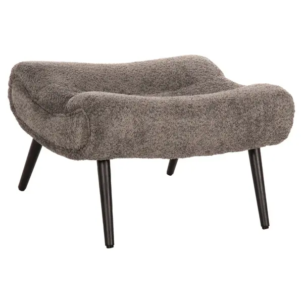 Taburet BARNES BOUCLE 68 x 58 CM - Grey
