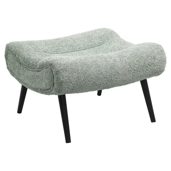Taburet BARNES BOUCLE 68 x 58 CM - Verde