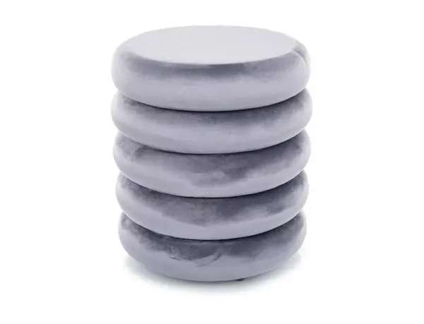 Taburet Calvi velvet gri Tap.252