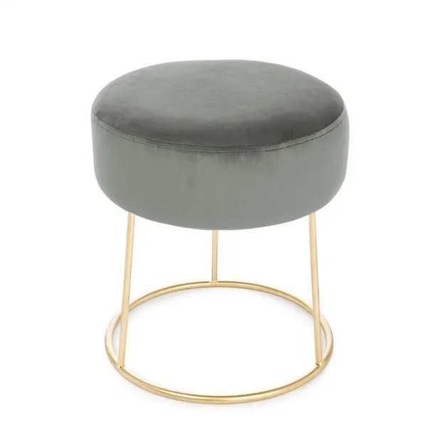Taburet CLARISSA Ø35 CM - Grey