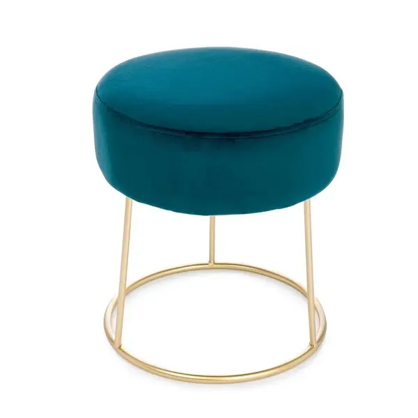 Taburet CLARISSA Ø35 CM - Turquoise