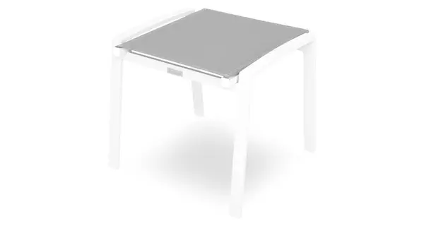 Taburet COSMO lungime 54 latime 52 inaltime 46.5 alb cu negru