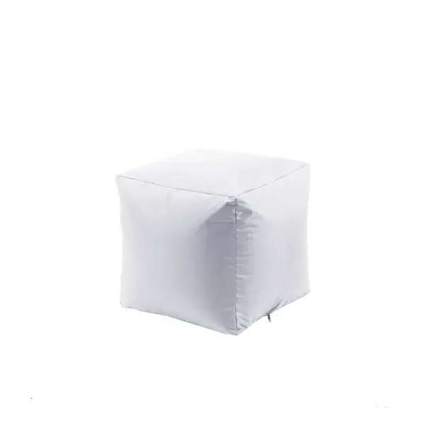 Taburet Cub, Material Impermeabil - Alb