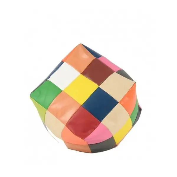 Taburet Cub, Material Piele ecologica - Mozaic
