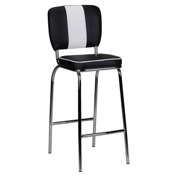 Taburet De Bar din plastic, negru