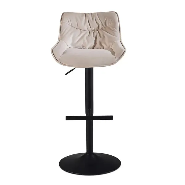 Taburet De Bar din textil, bej