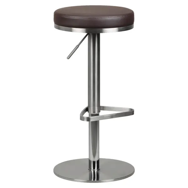 Taburet De Bar din textil, maro