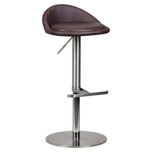Taburet De Bar din textil, maro