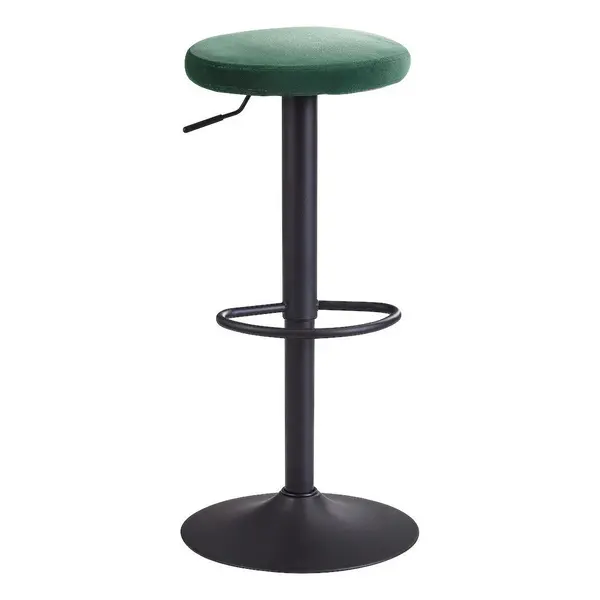 Taburet De Bar din textil, verde