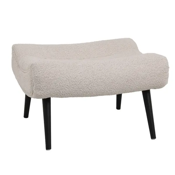 Taburet fotoliu Silla, Pako World, Bej, 68x58x40 cm