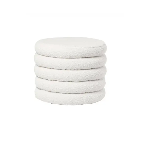 Taburet HINDA Ø40 CM - Alb