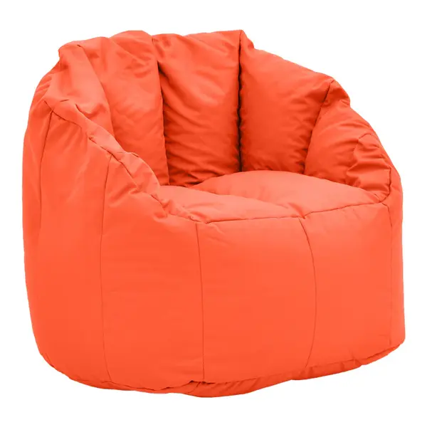 Taburet impermeabil Kerlon, Piele ecologica, Portocaliu, 80x65 cm