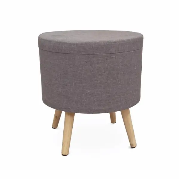Taburet KAUFUNE Ø42 CM - Grey