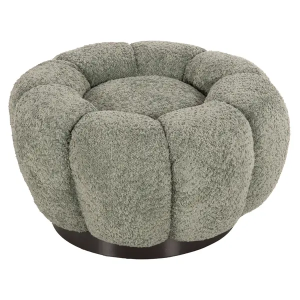 Taburet KRASKO BOUCLE Ø60 CM - Verde