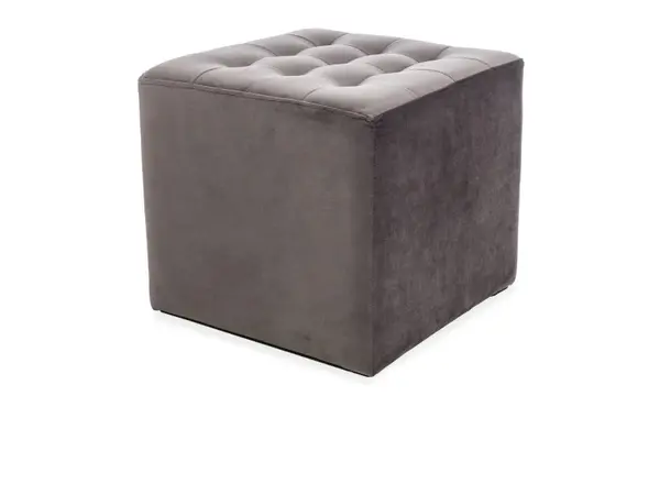 Taburet Lori Velvet Gri 14 - 39x39x34 lxLxh cm
