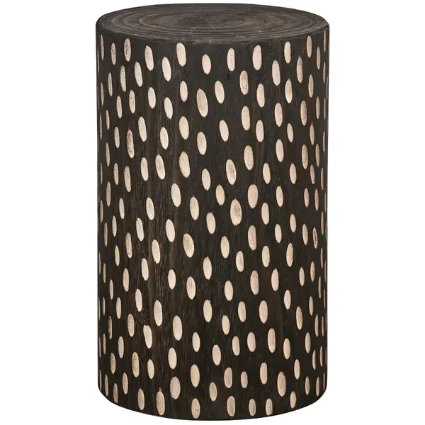 Taburet LUCAS Ø30CM - P - Maro inchis