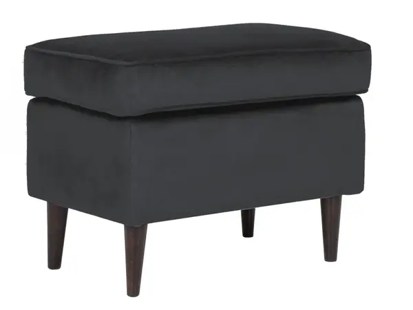 Taburet MASSIMO VELVET 60 x 40 CM - Negru