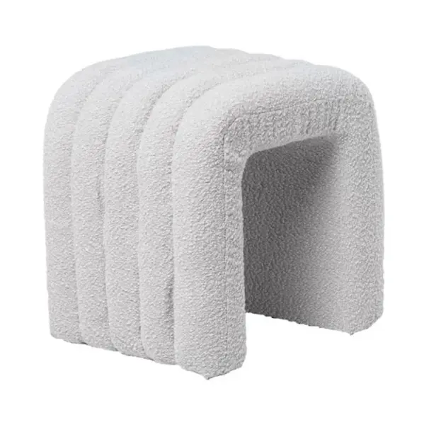 Taburet MEDIT BOUCLE 42 CM - Grey