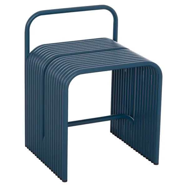 Taburet MIRETA 40 x 38 CM - Albastru