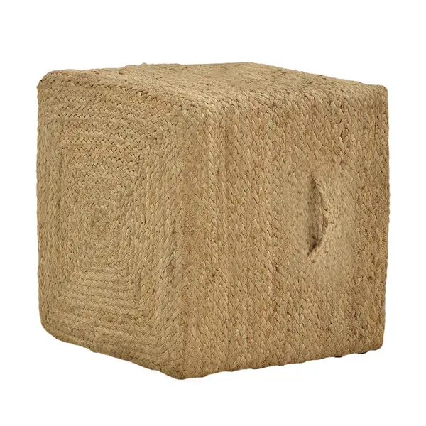 Taburet Tresa Boho, Natural, 40x40x40 cm
