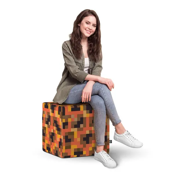 Taburet Updeco cub XL Minecraft Magma