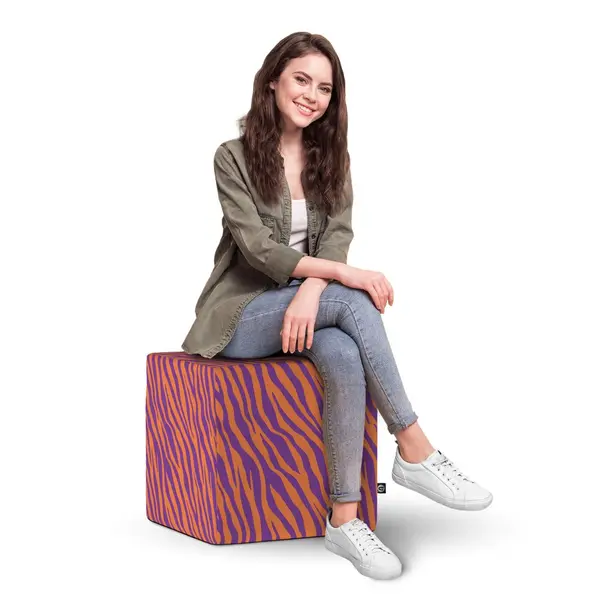 Taburet Updeco cub XL Zebra purple