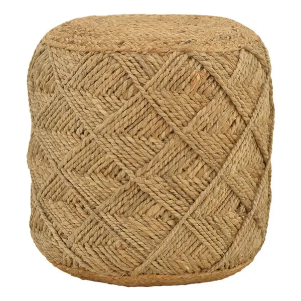 Taburet Vladir Natural 100% iuta, 40x40x40 cm