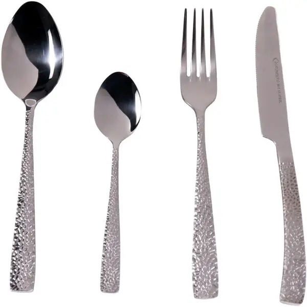 Tacamuri Argintii din Inox, 24 Piese, Grunberg