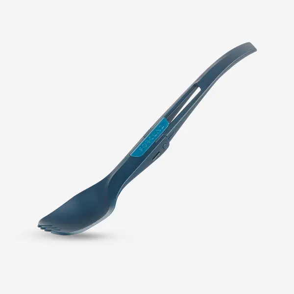 Tacâmuri pliabile din plastic (Furculiță-linguriță) MT500 Albastru