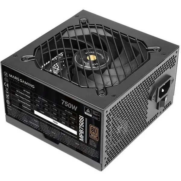TACENS Sursa alimentare TACENS Mars MPB750SI, 80+ Bronze, 750 W, 24-pin ATX, Negru