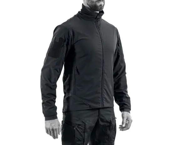 TACTICAL SOFTSHELL JACKET - MODEL HUNTER FZ GEN.3 - BLACK