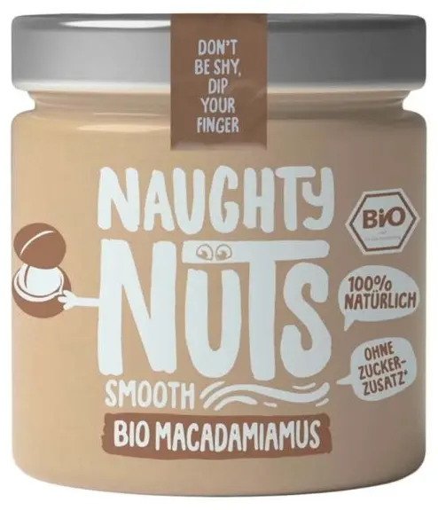 Tahini bio din macadamia, 200 g, Naughty Nuts