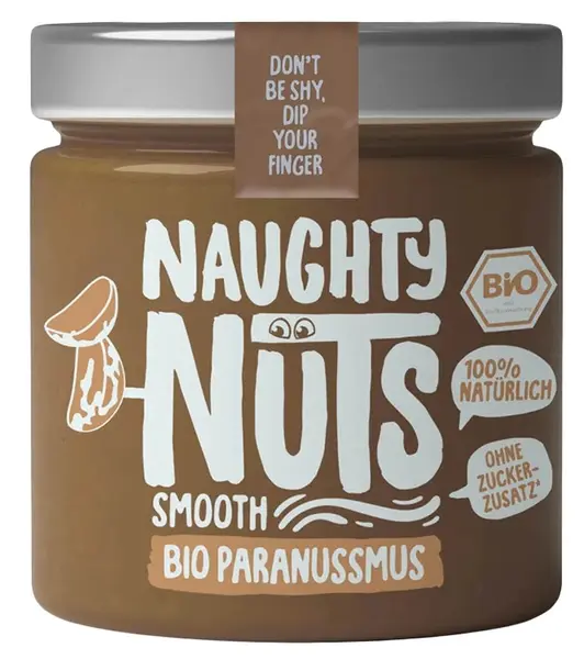 Tahini bio din nuci braziliene, 200 g, Naughty Nuts