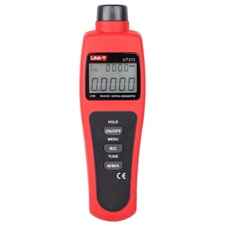 Tahometru Digital Uni-T UT372, 10-99999 RPM, USB, Valori MAX MIN Mediu, Afisaj LCD