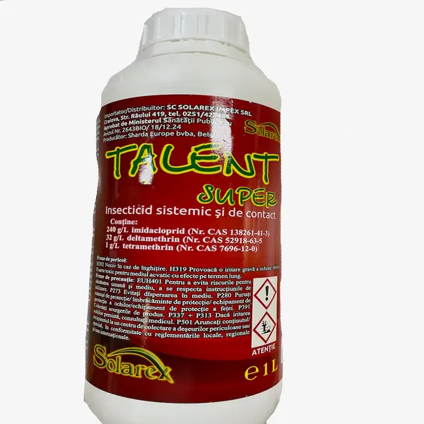 Talent Super BCD 1L, insecticid sistemic si de contact, Sharda ChropChem/Solarex, spectru larg de actiune - Default Title