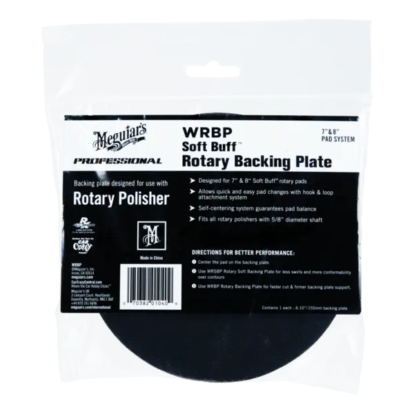 Taler normal pentru rotativa MEGUIAR'S Buff Rotary Soft Backing Plate 155mm