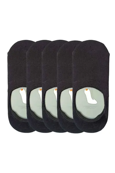 Talpici low-cut barbati Basic Black - set 5 perechi (Marime sosete: 39/42)