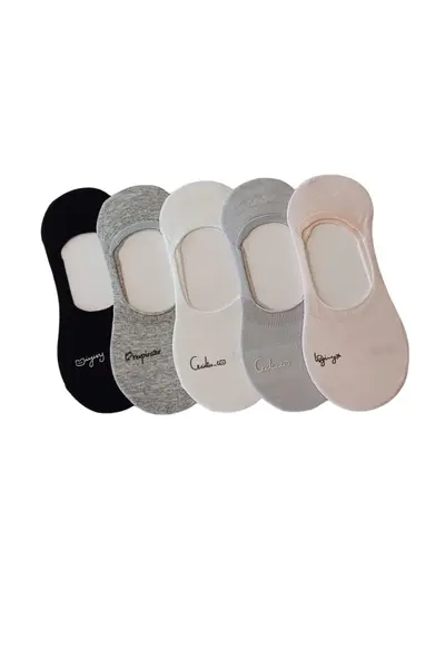 Talpici low-cut dama Fun Colors – set 5 perechi colorate (Marime sosete: 35/38)