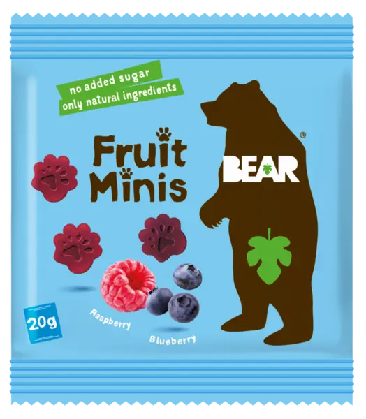 Talpite arctic cu zmeura si afine, 20g, Bear