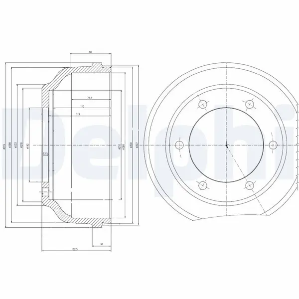 Tambur frana DELPHI BF467