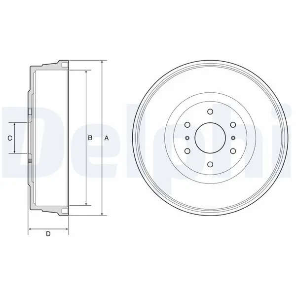 Tambur frana DELPHI BF623