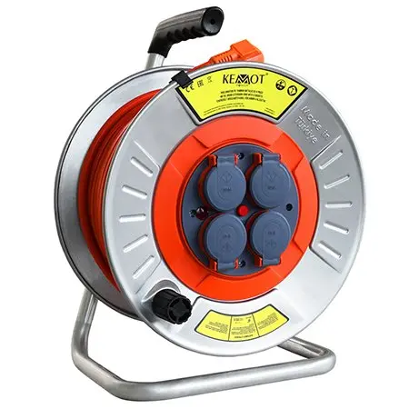 Tambur prelungitor electric metalic 3x2.5mm 40m E-PSM25T40