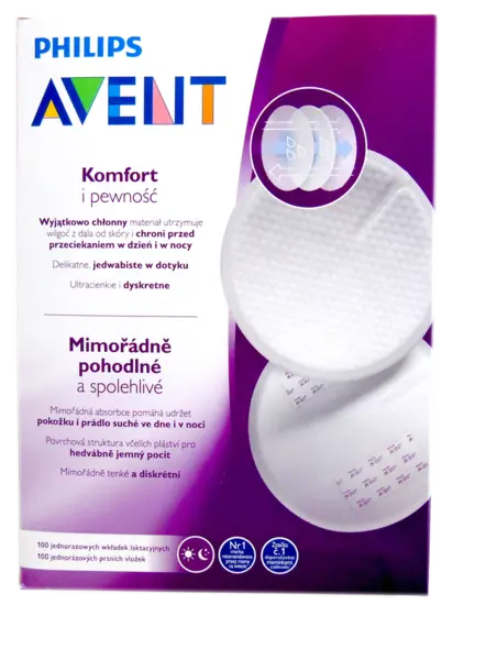 Tampoane de unica folosinta pentru sani SCF254/13, 100 bucati, Philips Avent